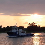 福井県三国の夕焼け2